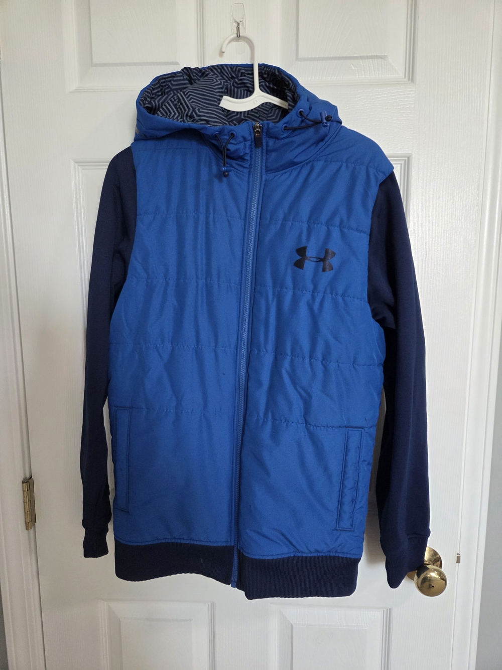Under Armour Men's Blue Hooded Insulated Jacket